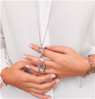 Halskette Boccadamo Dame Crisette in Bronze Cristallo XGR738R - XGR738R